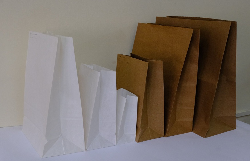 White and Brown Bags